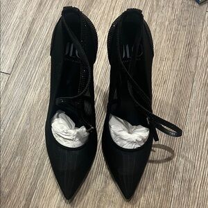 JLO Morley Bejewled Black Stiletto 7